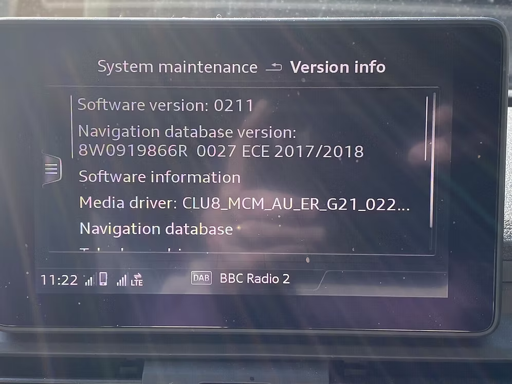 Audi MIB-HS Sat Nav Map SD Card