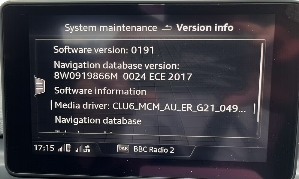 Audi MIB-HS Sat Nav Map SD Card