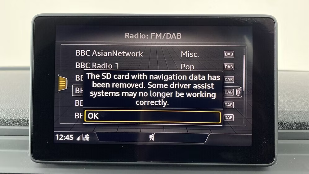Audi MIB-HS Sat Nav Map SD Card