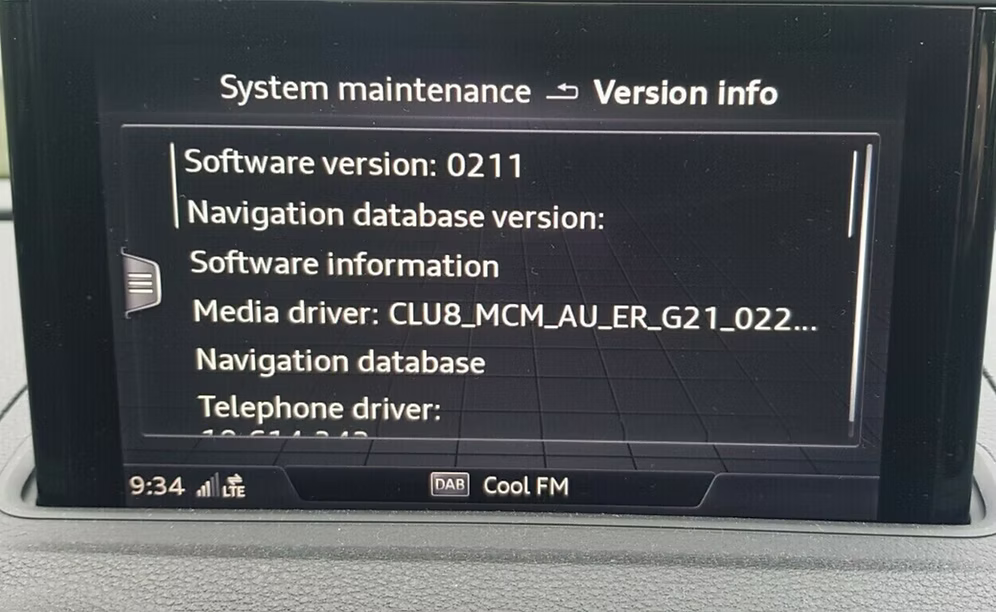 Audi MIB-HS Sat Nav Map SD Card