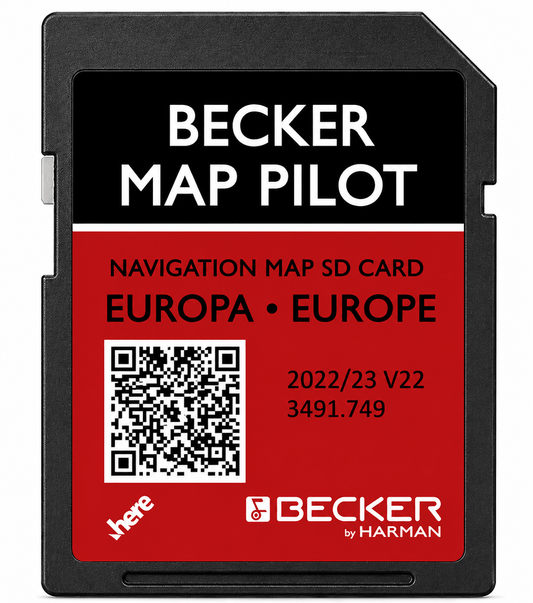 Mercedes Becker Map Pilot SD Card V22 UK Europe Sat Nav Map Update - SatNavHub