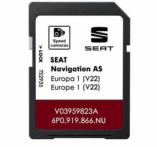 SEAT Navigation AS Europe V22 SD Card Map Update | Latest Maps UK & Europe - SatNavHub
