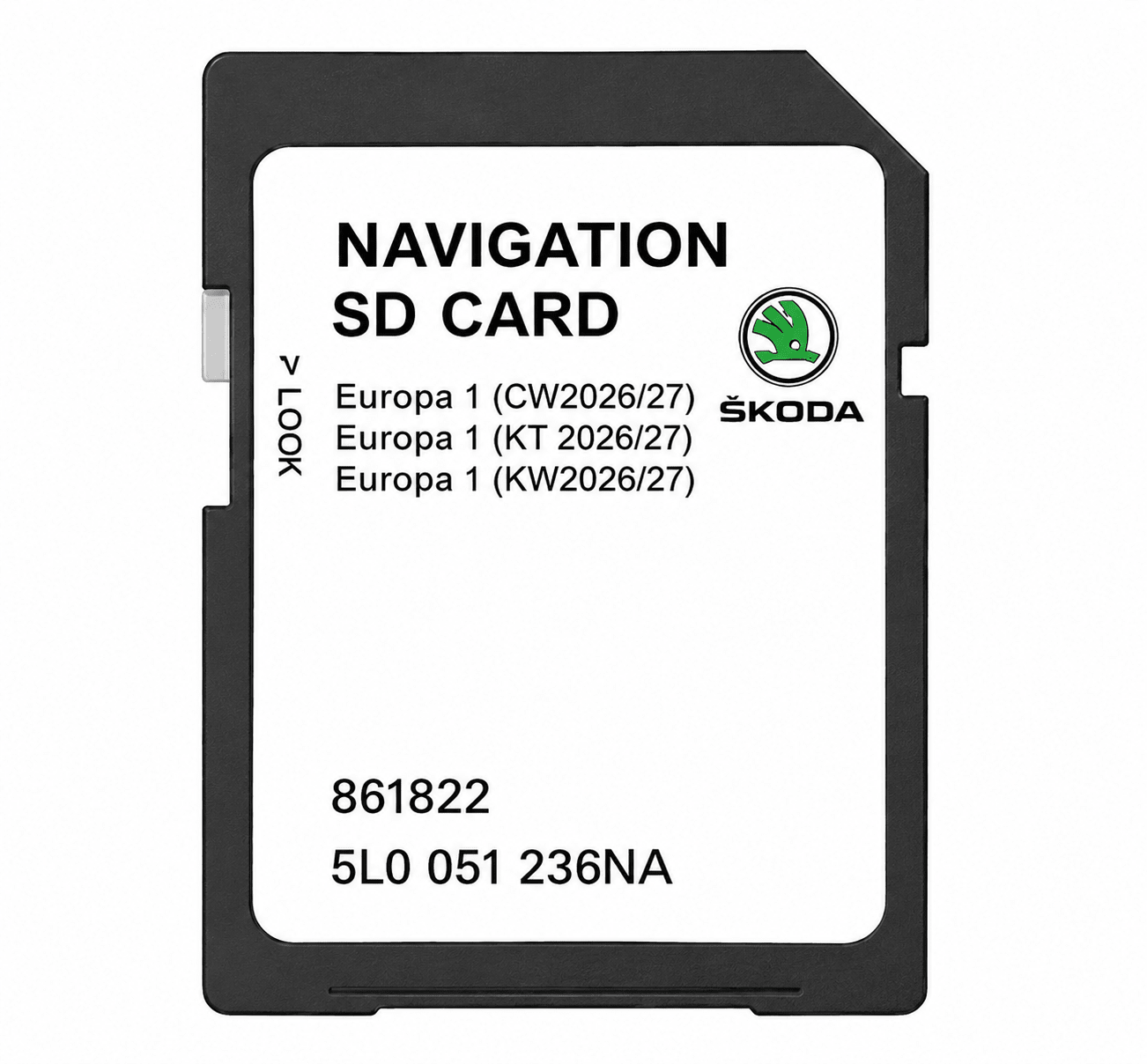 Skoda Navigation SD Card 2026 5L0 051 236 NA - SatNavHub