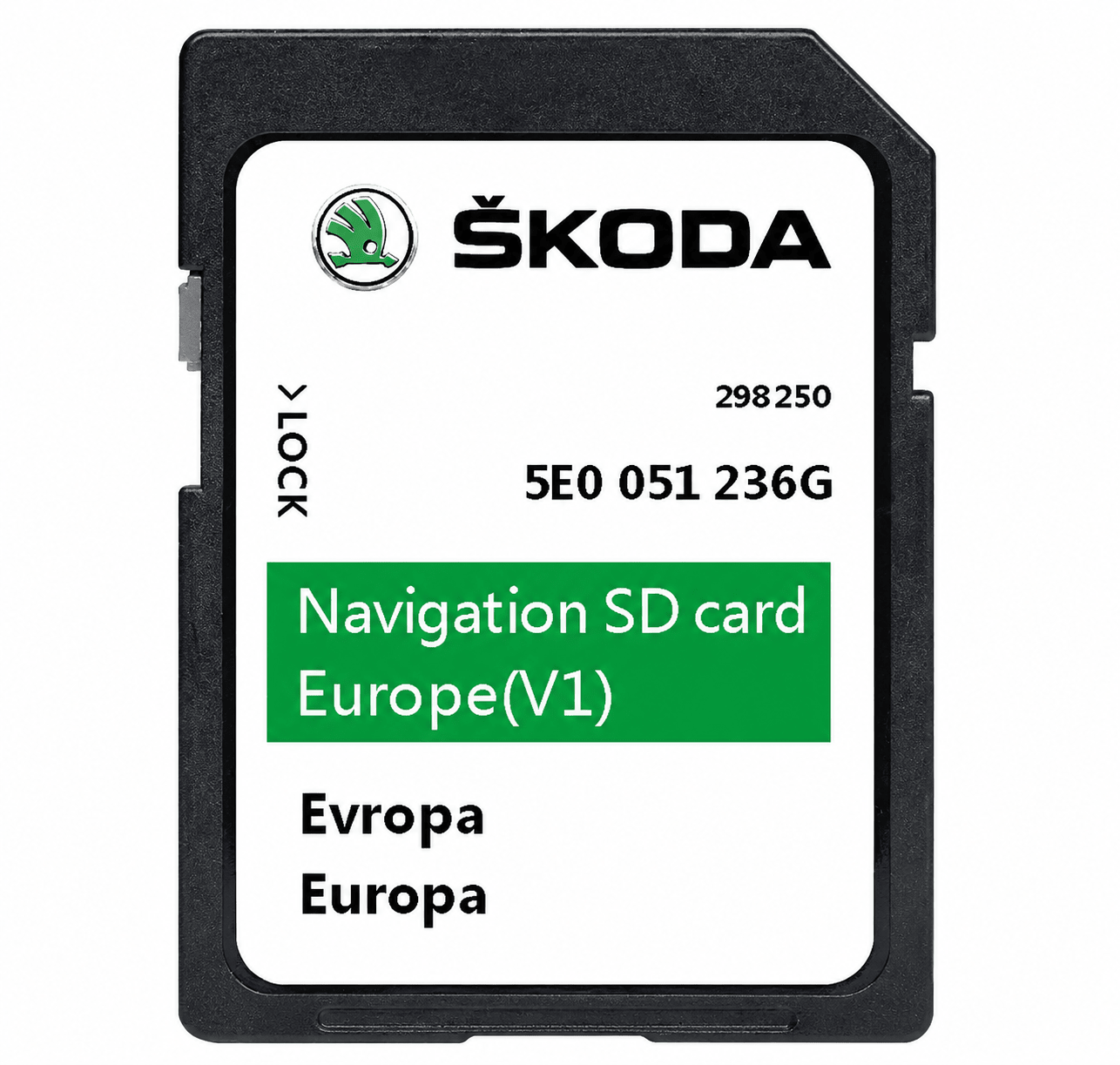 Skoda Navigation SD Card 5E0 051 236G - SatNavHub