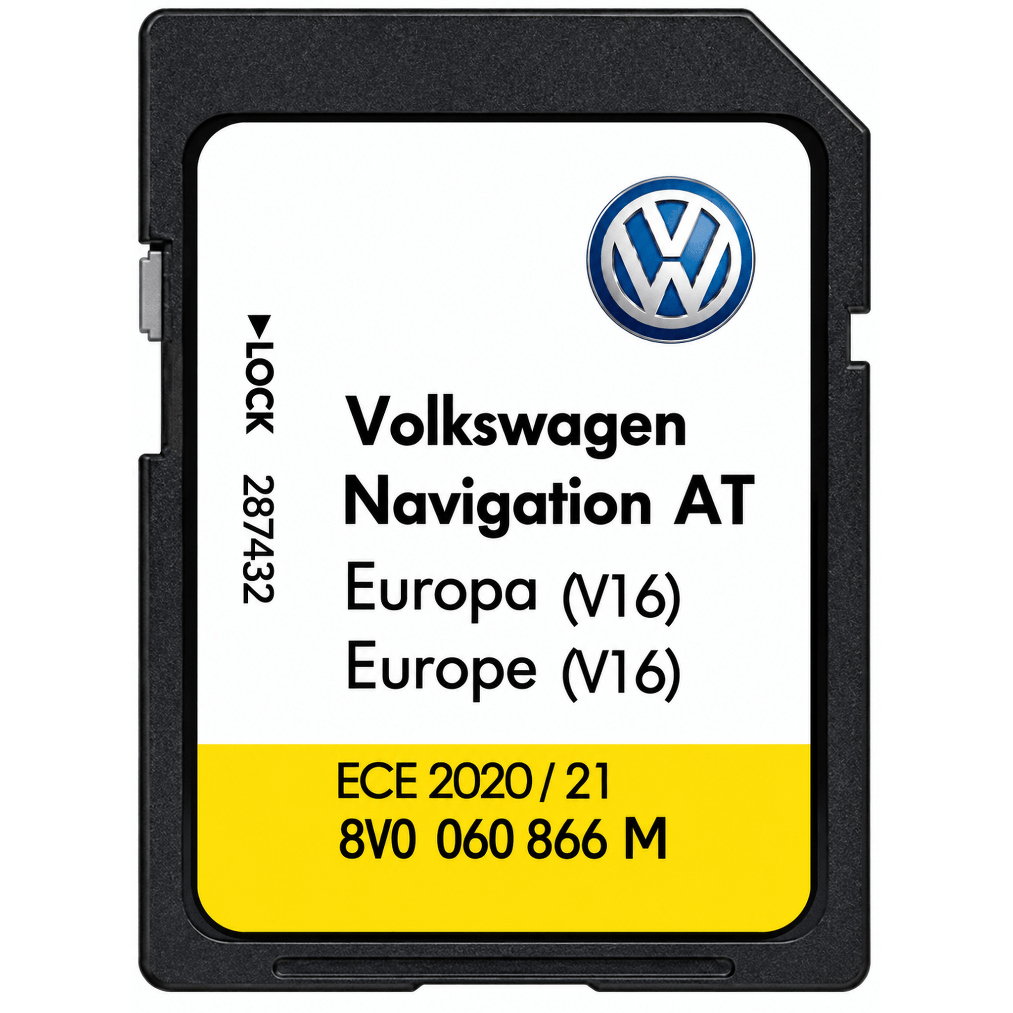 VW V16 (AT) MIB1 Discover Media Sat Nav SD Card Map Update UK & Europe - SatNavHub