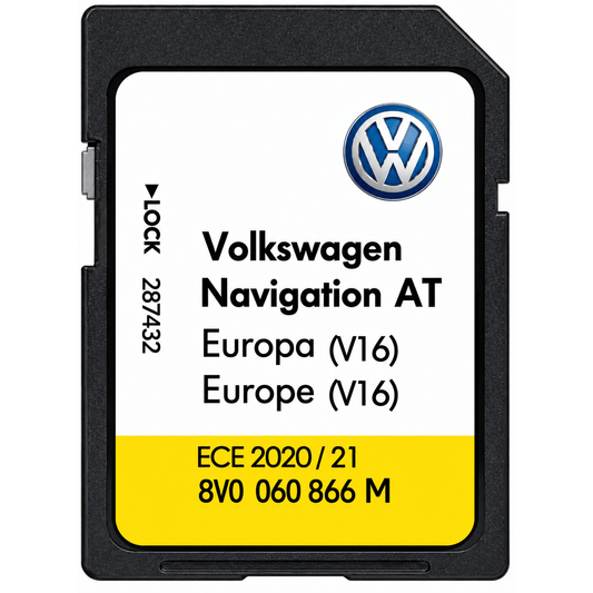VW V16 (AT) MIB1 Discover Media Sat Nav SD Card Map Update UK & Europe - SatNavHub